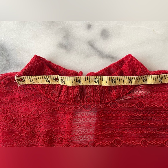 Women’s Red Lace Top Perfect for Valentine’s Day - Picture 9 of 13